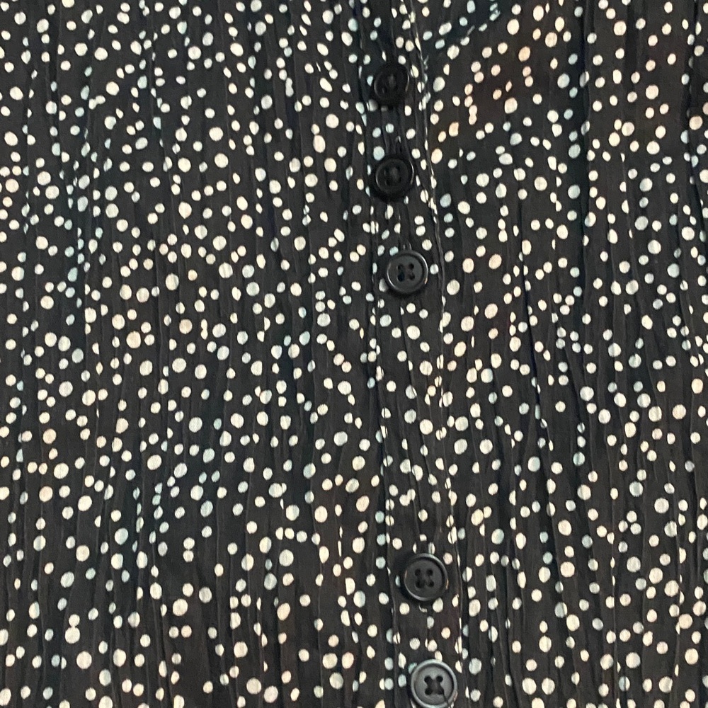 ๐CJ Banks Black and White Button Down Shirt - Picture 3 of 4